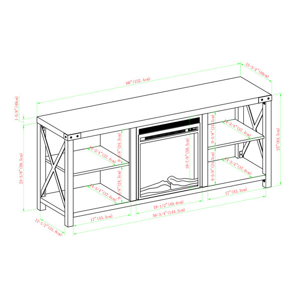 Foundry Select Arsenault TV Stand for TVs up to 65" with Electric